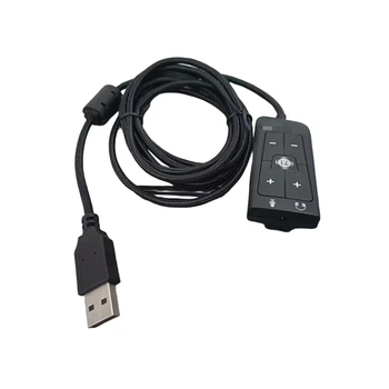 Адаптер USB на 3,5 мм, внешняя стереозвук-карта USB для гарнитуры Cloud2 7.1 10
