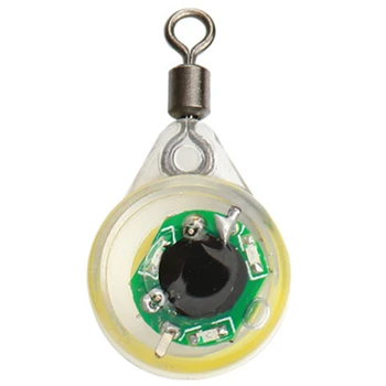 5 шт. Светодиодный фонарь для рыбалки Рыбий глаз Рыболовная приманка, приманка для подводной рыбалки, фонарь для ночной рыбалки (зеленый свет) 17