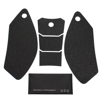 Защитные наклейки для топливного бака, антикоррозийная противоскользящая наклейка для мотоцикла KAWASAKI ZX10R 2009-2010, черная резина 19
