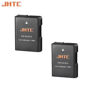 JHTC EN-EL14 EN EL14 Аккумуляторы емкостью 1060 мАч для Nikon D3200 D3400 D3300 D3100 D5100 D5200 D5300 D5600 Аккумулятор Камеры 12