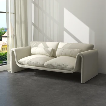Минималистичный диван в скандинавском стиле, 3-местный, Xxl, современный белый диван, дизайнерская эргономичная необычная мягкая мебель для чтения, канапе, салон для дома 7