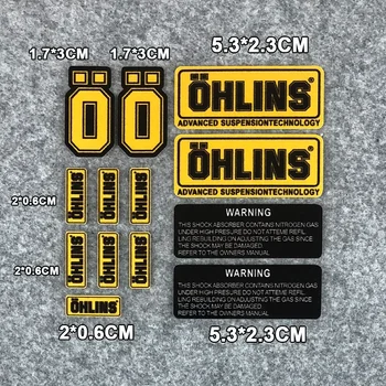 Номер L093 OHLINS Светоотражающие наклейки на амортизацию мотоцикла, украшения, модификация гоночного велосипеда, водонепроницаемая наклейка 1