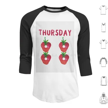 Хлопковая толстовка с капюшоном Very Hungry Thursday с длинным рукавом Fruits Strawberry Thursday 17