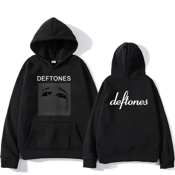 Толстовка Deftones Skull с капюшоном Для мужчин и женщин в винтажном стиле с мехом Adrenaline Band, Товарная толстовка, хлопковые топы, толстовки, одежда в стиле хип-хоп 21