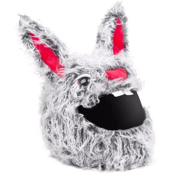 Украшение для шлема на Хэллоуин, чехол для шлема с кроликом ужасов, полнолицевые чехлы для шлемов, прямая поставка 16