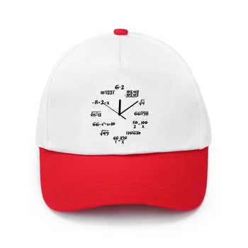 Модные математические часы с забавной печатью ВАШЕГО ЛОГОТИПА, Персонализированная бейсболка с принтом 