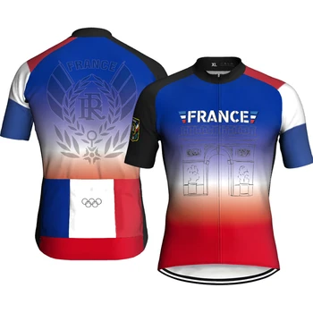 Велосипедная куртка Fashion France, одежда с коротким рукавом, свитер для шоссейного велоспорта, одежда для MTB, рубашка для мотокросса, модный спортивный трикотаж, защита 10