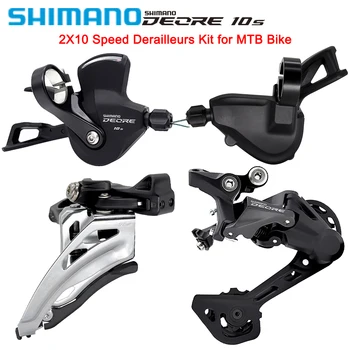 Групповой набор Переключателей Скоростей SHIMANO DEORE 2X10 для горного велосипеда SL-M5100-L FD-M4100-M 20s 10s Комплект заднего Переключателя для Горного Велосипеда 10