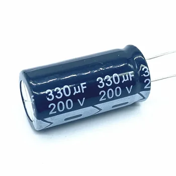 10 шт./лот алюминиевый электролитический конденсатор 330 МКФ 200 В 330 мкФ размером 18*35 200 В 330 МКФ 20% 15