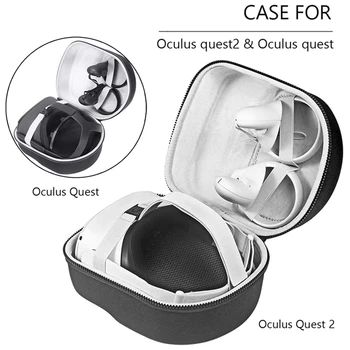 1 Комплект Сумки Для хранения Hard Shell Сумка Для хранения EVA Сумка Для хранения под давлением Подходит Для очков Oculus Quest 2 VR All-In-One 8
