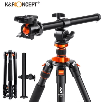 Портативный Штатив для фотокамеры K & F Concept S210 91 дюйм/231 см из Алюминиево-магниевого сплава с PTZ KF-25 и Съемным Моноподом