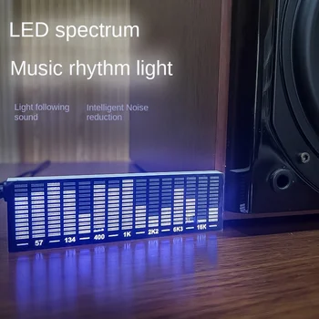 Светодиодный дисплей звукового спектра звукосниматель окружающий свет управление звуком музыкальный спектр атмосфера игровой комнаты ритм свет автомобиля 13