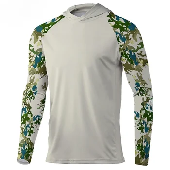 Рыболовные Рубашки Мужская Рыболовная Одежда С Длинным Рукавом С Капюшоном UV Sun Protectio Дышащие Быстросохнущие Рыболовные Рубашки Uv Protectio 21