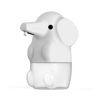 Автоматический дозатор мыла, детский пенящийся дозатор мыла, бесконтактный перезаряжаемый, с милыми животными, бесконтактный дозатор (белый) 5