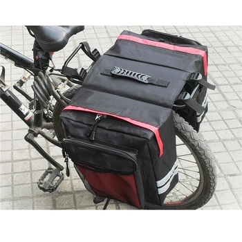 Сумка для переноски велосипеда MTB, задняя стойка, сумка для багажника, Багажная корзина, Заднее сиденье, Двухсторонняя Велосипедная сумка для велосипеда, Прочная Дорожная сумка 16