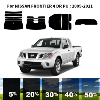 Предварительно Обработанная нанокерамика car UV Window Tint Kit Автомобильная Оконная Пленка Для NISSAN FRONTIER 4 DR PU 2005-2021 8