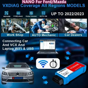 VXDIAG VCX NANO Для Ford/Mazda 2 в 1 IDSV129 J2534 Программирование ECU Кодирование OBD2 сканер программатор диагностические инструменты
