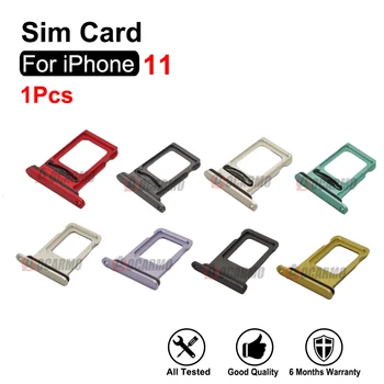 Для iPhone 11 Лоток для одной Sim-карты, слот для двух SIM-карт с водонепроницаемым резиновым кольцом Запасная часть