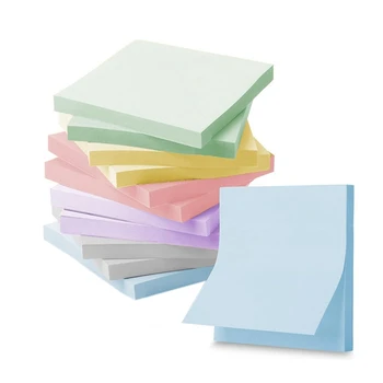 12 Штук Super Sticky Notes Morandi Colors, Объемная упаковка Превосходной липкости, Экологически чистые, портативные, Идеальные 15