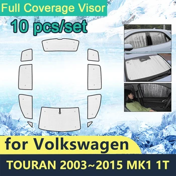 Солнцезащитные Козырьки для Volkswagen VW Touran 2003 ~ 2015 MK1 1T Автомобильные Аксессуары Лобовые стекла 2006 2011 2012 2015 Солнцезащитный Козырек 11