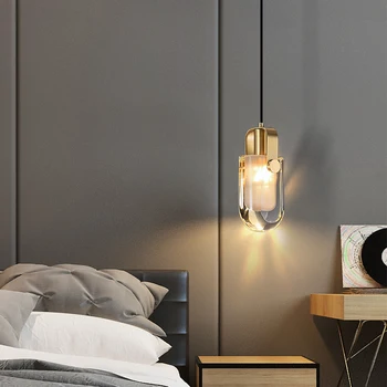 Роскошный подвесной светильник из всего медного хрусталя в гостиной, столовой, барной стойке, прикроватной тумбочке для спальни, подвесном светильнике 3