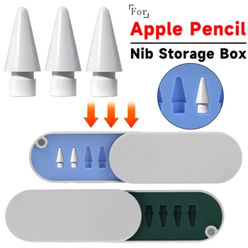 Коробка Для Хранения Наконечников Карандашей Apple Pencil 1 2 Магнитных Портативных Защитных Чехла для Наконечников Стилуса Ipencil Коробка-Органайзер 15