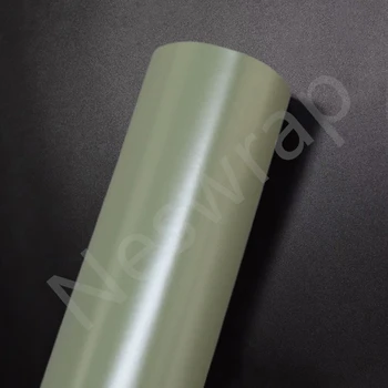 Высококачественная атласная виниловая пленка цвета хаки темно-зеленого цвета, керамическая пленка, виниловая пленка, автомобильная оберточная бумага для выпуска воздуха из автомобиля, простая установка 12