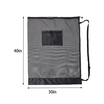 Баскетбольная сумка через плечо из сетчатой ткани, прочная баскетбольная сумка из сетки для софтбола 23