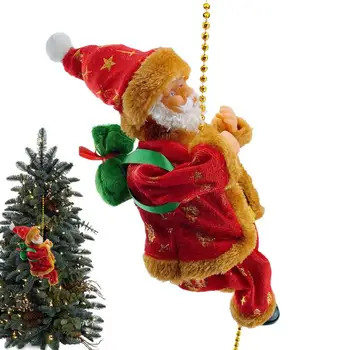 Декоративные украшения для скалолазания Санта-Клауса на 2023 год, Рождественское украшение, игрушка, кукла, подарок для жены, подвесные подвески в спальне 3