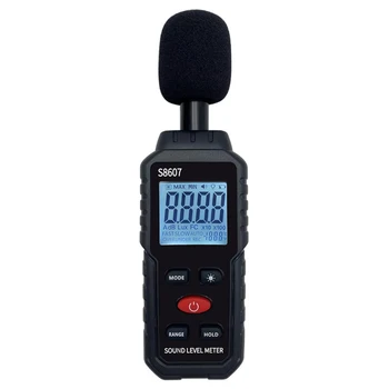 Цифровой измеритель уровня звука Шумомер 30-130 ДБ Детектор децибелов Аудио Тестер Metro Диагностический инструмент 19