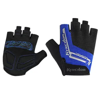 Велосипедные перчатки на полпальца Велосипедные перчатки с дышащей подкладкой Велосипедные перчатки с подкладкой противоскользящие полупальцевые Легкие велосипедные перчатки 20