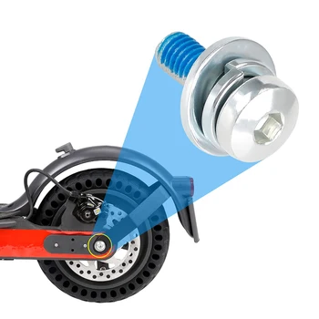1 пара винтов с фиксированным задним колесом электрического скутера для -Xiaomi M365/Pro Электрический скутер, Металлические винты, Запасные части 17