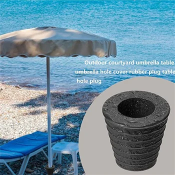Зонт с конусообразным клином, стол для патио у бассейна, подставка для зонтика 3