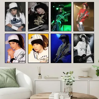 Tokio Hotel Bill Tom Kaulitz, печать плакатов, Наклейка на стену, картина, спальня, гостиная, Украшение офиса, дома, самоклеящийся