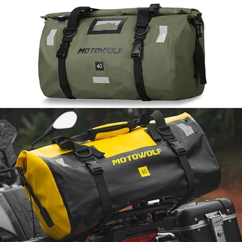 40Л 66Л Мотоциклетные водонепроницаемые сумки для хвоста, многофункциональная прочная сумка для заднего сиденья, сумка для мотокросса большой емкости 19