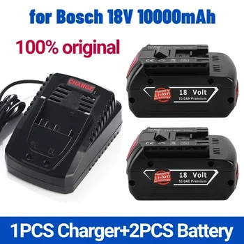 Сменный Аккумулятор 18V 10000mAh для Аккумуляторных Инструментов Bosch Professional System BAT609 BAT618 GBA18V80 21700 Battery 21
