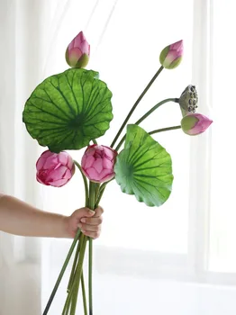Свежий имитированный продукт Lotus, фоновый реквизит для фотосъемки, Домашний Декор, Цветы 11