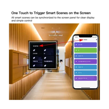 Многофункциональная панель управления с сенсорным экраном Tuya Smart Home 4 дюйма, центральное управление интеллектуальными сценами Smart 14