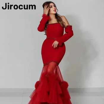 Jirocum Сексуальное платье для выпускного вечера без бретелек, женские прозрачные вечерние платья в стиле русалки с блестками Длиной до пола, платья для официальных мероприятий 2024 18