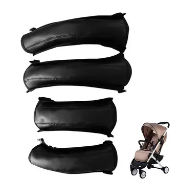 Аксессуары для колясок, водонепроницаемая защита ручек, кожаный чехол для колясок, кожаный защитный чехол для большинства детских колясок 7