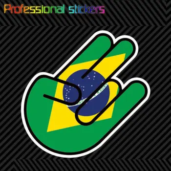 Бразильская наклейка-шокер, Высеченная наклейка, Самоклеящиеся виниловые наклейки Brasil Бразилия для мотоциклов, автомобилей, ноутбуков, телефонов 10