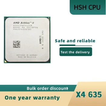 Четырехъядерный процессор AMD Athlon II X4 635 с частотой 2,9 ГГц ADX635WFK42GI/ADX635WFK42GM Socket AM3 1