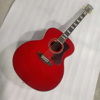 профессиональная массивная акустическая гитара Jumbo F50 в винтажном стиле red guitar guild акустическая электрогитара 8