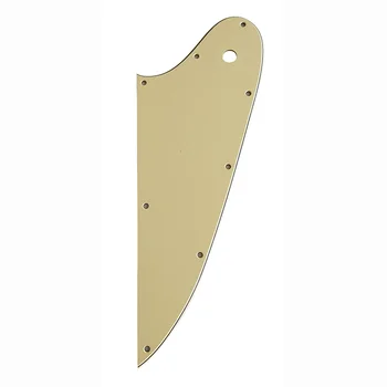Гитарные детали Pleroo на заказ - накладка для защиты гитары Firebird, 3-слойная кремово-желтая 1