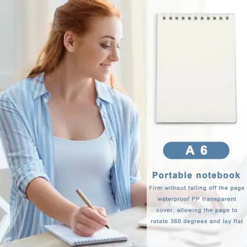 Портативный ноутбук, многоцелевой ноутбук премиум-класса, блокнот на катушке формата А4 с утолщенными страницами, блокнот с отрывными листами формата А5 для плавного письма 19