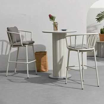 Обеденный стул из алюминиевого сплава, кофейный стул для сада во дворе, высокий стул, барный стул, комбинация кресел 10