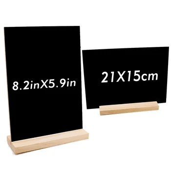 Классная Доска Blackboard Board Sign Message Minidisplay Подставка Для Вывесок Небольшое Настольное Деревянное Основание Memo Single Decor Держатель Для Доски 12