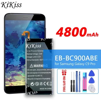 KiKiss Аккумулятор EB-BC900ABE 4800 мАч для Samsung Galaxy C9Pro C9 Pro Duos SM-C9000 SM-C9008 SM-C900F SM-C900Y Repalcement Bateria 9