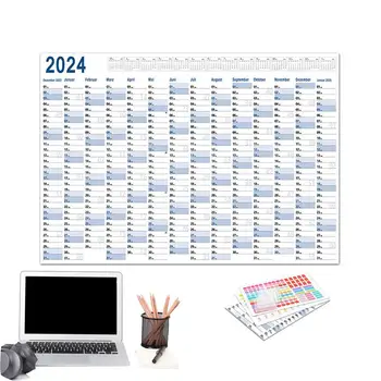 Календарь на 365 дней, большое расписание на стену, большой плакатный календарь на 365 дней с двусторонней наклейкой для школьных занятий 18
