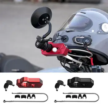Модифицированный замок на руле мотоцикла, противоугонный замок шлема, электромобиль, велосипеды, фиксированный звуковой сигнал на руле из алюминиевого сплава 3